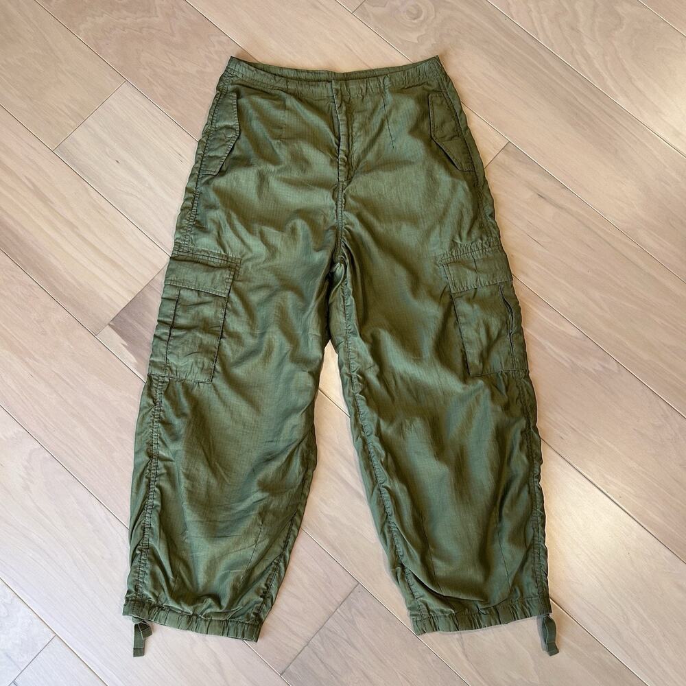 Moussy Ripstop Cargo Parka Pant Crop Green Women’s 30